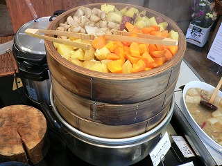 蒸し野菜料理